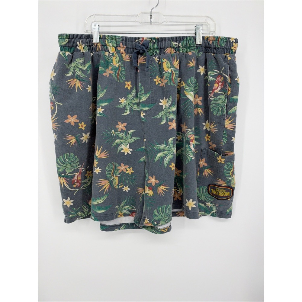 Disney Shorts Mens XXL Blue Cotton Enchanted Tiki Room